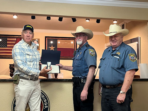 Law Enforcement Commendation Medal to Jimmy Simpler Hughes Springs, TX PD