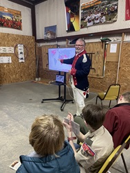 Boy Scouts working towards Citizens in the Nation Merit Badge