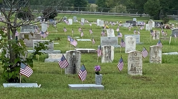 WAR Veterans Section at Rosemound Cemetery